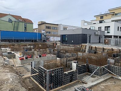 Výstavba polyfunkčních domů A+B
